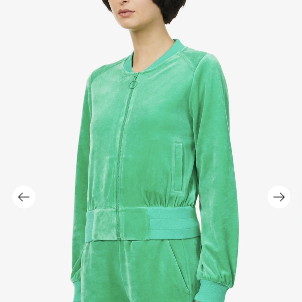 ME+EM Green Zip Up Jacket